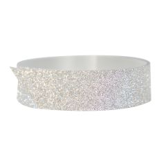 Polyband glitter silver