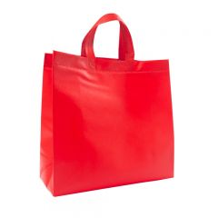 Bärkasse shopper non-woven röd